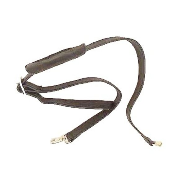 Amiet Italian Leather Black Briefcase Crossbody Executive Vintage Shoulder Bag - Picture 9 of 10